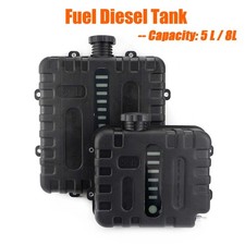 5L / 8L Luft Diesel Heizung Kraftstofftank Öl mit Deckel schwarz stark Für PKW ^