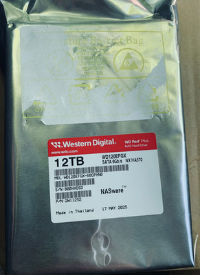 Festplatte  Western Digital WD 12TB  WD120EFGX Red Plus SATA3 NASWare