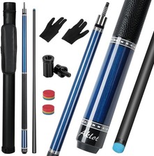 58" Carbon Fiber Pool Cue Stick 19-19.5oz Low Deflection 12.5mm Tip