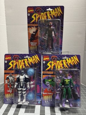 Marvel Legends Retro Spiderman 6 inch Figures Lot Of 3 Cardiac Unlimited Prowler