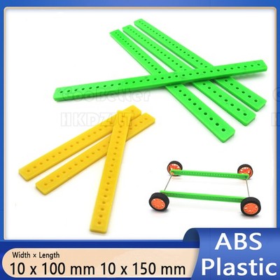 ABS Plastic Strip with Hole 10x100 mm 10x150 mm for RC Model Toy Car Robot DIY