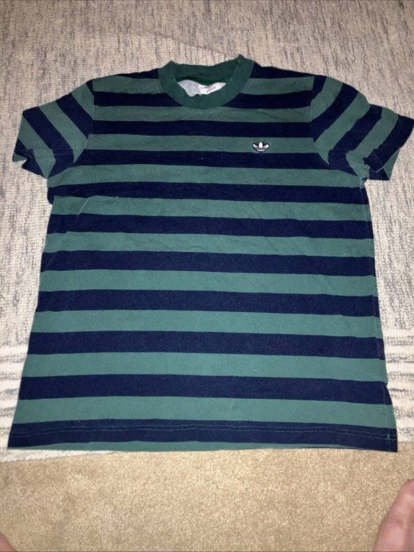 Size L Large Adidas Samstag Trefoil Tee T Shirt 22.5” Chest