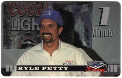 Assets Racing 1995: 1 Minute Kyle Petty (Coors Light Bier) SPECIMEN Telefonkarte