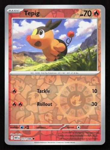 TEPIG 011/086 Pokemon WHITE FLARE Reverse Holo