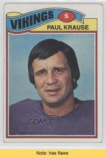 1977 Topps Paul Krause #125 HOF READ d5q