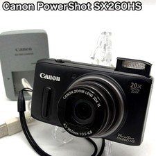 Canon PowerShot SX260HS Black Digital Camera with Accessories Used Condition