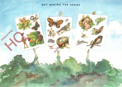 Ansichtskarte::Hinter die Hecke, Umweltaktion [Common Ground]