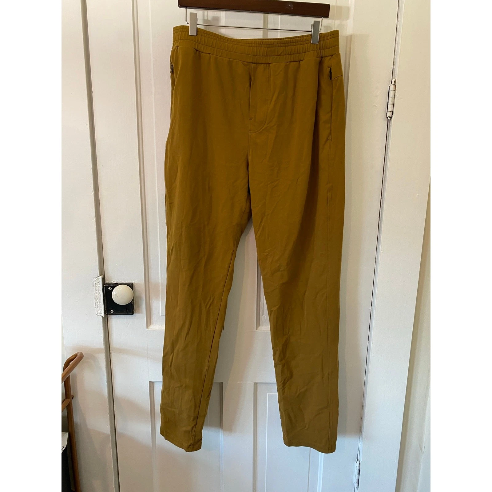 Public Rec mens joggers tan buttery soft pants 36 x 34 light brown athleisure