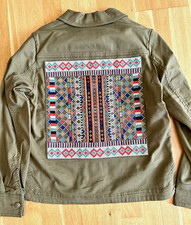 s.Oliver Damen Jacke Gr. 34 Grün Baumwolle b...
