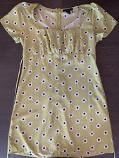 Forever 21 Green Floral Print Summer Dress Size Large - Cute