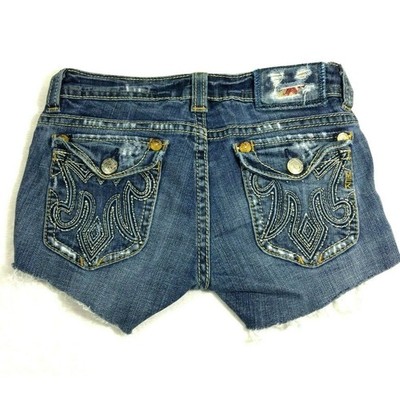 MEK Denim Women's Jean Shorts Cut off Distressed Fray Hem Sz 27 OAXACA