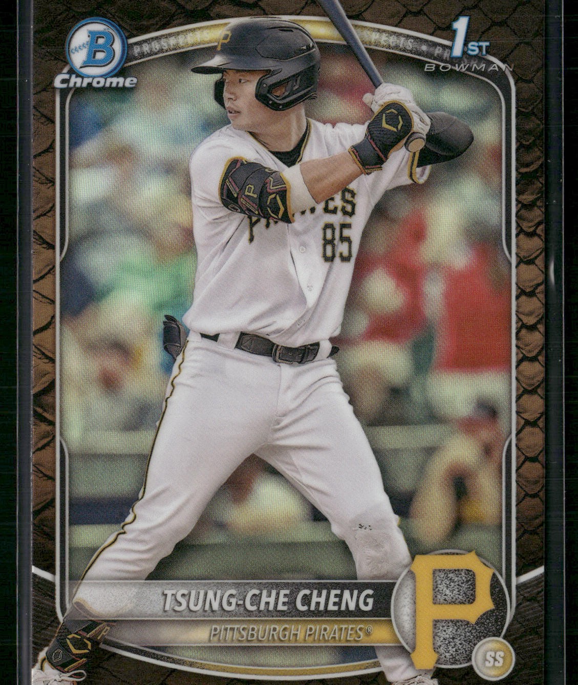2025 Bowman #BCP-95 Tsung-Che Cheng Chrome Prospects Reptilian Refractor