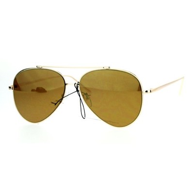 SA106 Color Mirror Flat Lens Rimless Sunglasses
