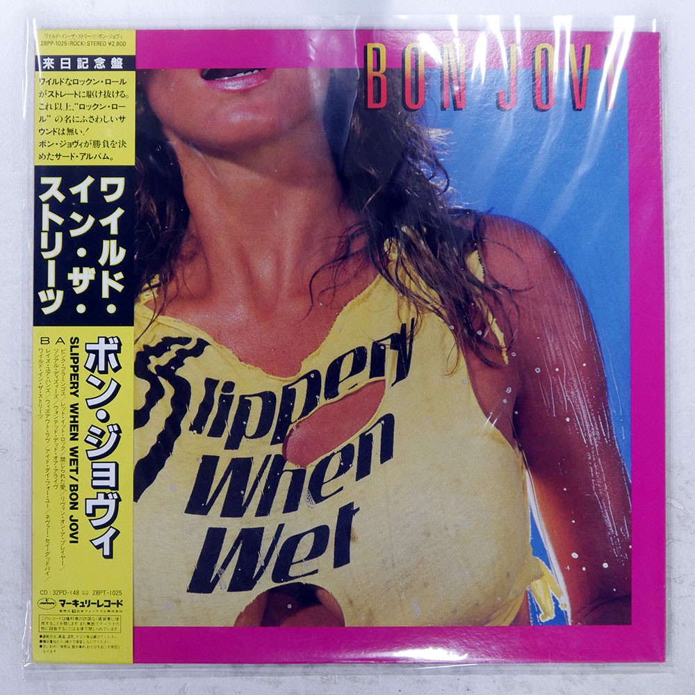 BON JOVI SLIPPERY WHEN WET MERCURY 28PP1025 1LP | eBay