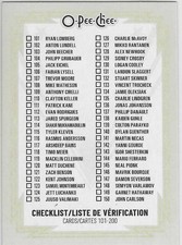2025-26 O-Pee-Chee Retro #200 CHECKLIST