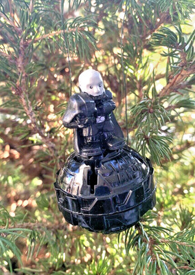 Star Wars Darth Vader ohne Helm Maske Christbaumkugel Weihnachten Schmuck 6 cm