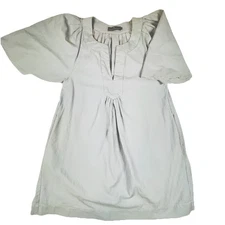 POMANDER PLACE Tuckernuck Woman Med Light Blue,Dress,Tunic.Flutter Sleeves, Boho