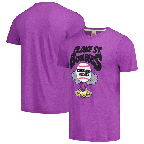 Men's Homage Purple Colorado Rockies Doodle Collection Blake St. Bombers