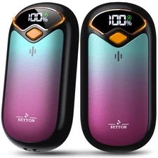 Hand Warmers Rechargeable - Electric Hand Warmer Rechargeable 2 Pack, LED Dig...