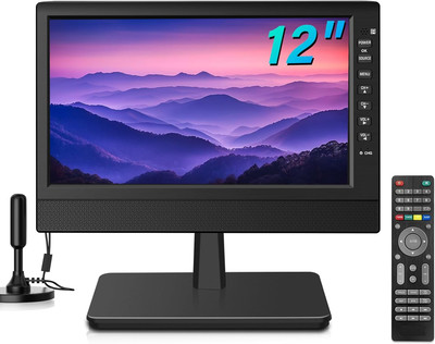 12 Inch Small TV with HD Display, Antenna,Hdmi,Av,Usb Ports, Built-In Digital Tu