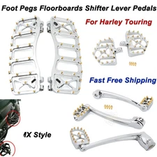 MX Shifter Lever Peg Brake Arm Foot Peg Floorboard For Harley Touring Road Glide