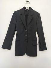 Gucci Women's Uniform Line Black 100 Wool Single Breasted Blazer Size 38 EU