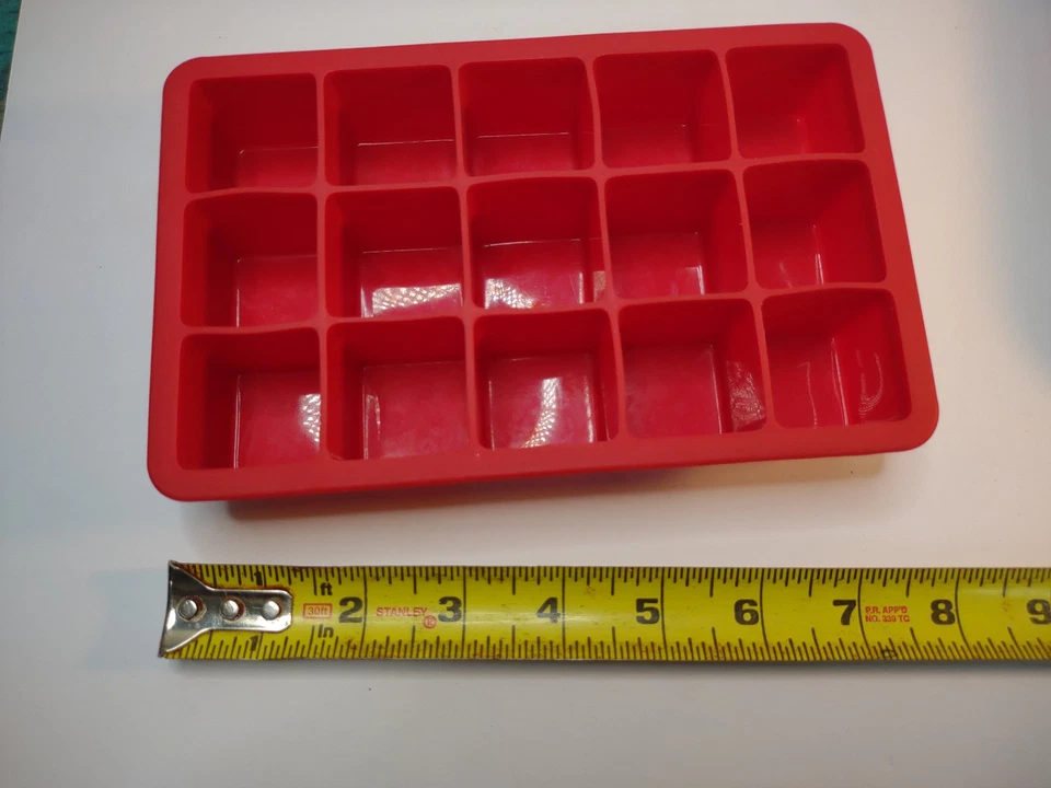 3 SILICONE ICE CUBE TRAY Candy Mold Wax Starfish Square Plus Sign - Image 2 of 4