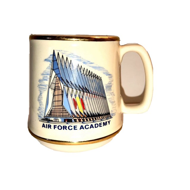 Vintage Air Force Academy Coffee Mug Military Cadet Chapel Memorabilia