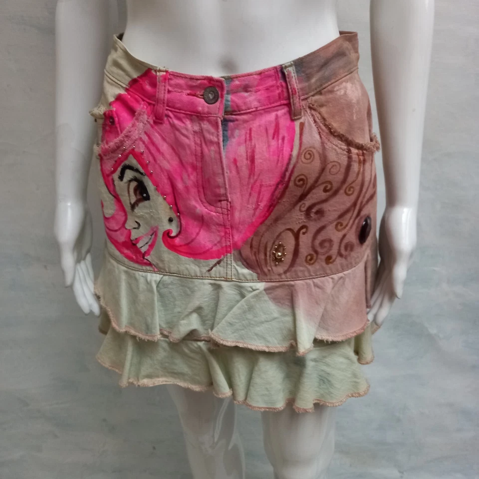 mini falda informal vintage icónica ropa de lujo mujer marca jeans anime manga s Foto 3 de 4