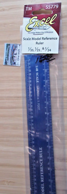Excel #55779 Scale Model Reference Ruler - 1/35, 1/25, 1/24 - More ...