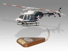 Bell 407 Memorial Star Transport Version 2 Wood Handcrafted Helicopters Model