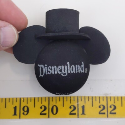 Disneyland Mickey Mouse Top Hat Souvenir Magnet Black Collectible Decor