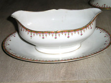 PORCELAINE de LIMOGES - AHRENFELDT - SAUCIERE  - ART NOUVEAU-BORDEAUX