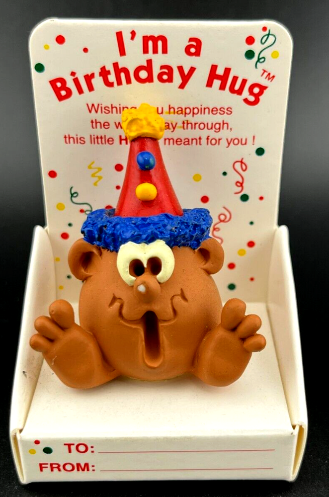 Birthday Hug by Christa, The Hug Factory, Wee Talk, New Old Stock, Gift Box Incl