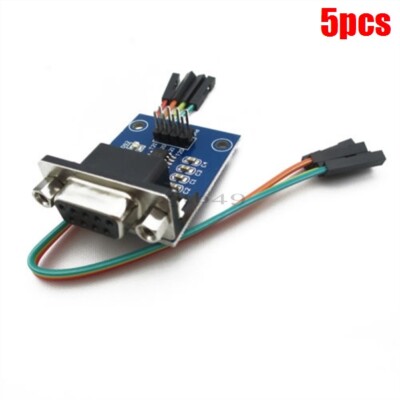 5Pcs Module RS232 To Ttl Converter Com Serial Board MAX232CSE Transfer New Ic vw