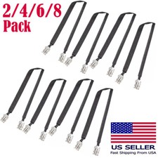 Lot Door/Window Pass Through Flat Coaxial Cable SO239 UHF Female to UHF Female