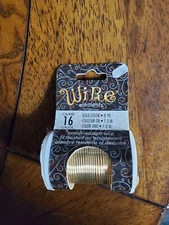 Bead Smith Tarnish Resistant Craft Copper Wire Gold Color Copper 16 gauge, 8 Yds