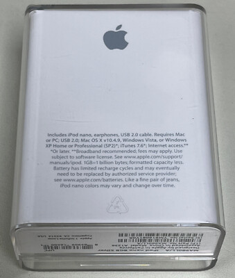 Very RARE NEW Sealed Apple iPod nano 3rd Generation 8GB