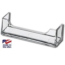 12 Business Card Holder Pocket Attachment Clear Acrylic Easy DIY AZM Display USA
