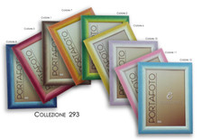 CORNICE LEGNO 293 COLORATE BIANCO NERO DA PARETE DA TAVOLO PER FOTO E STAMPE