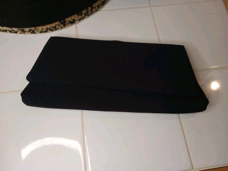 Cartera sin asas vintage de los años 50 para mujer 24 KT placa negra glamorosa elegante HL Harry Lavigne Foto 3 de 4