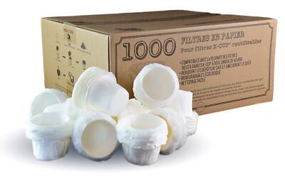 1000 Disposable Kcup Paper Filters For Keurig Single Cup Coffer Filters Compatib