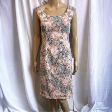 Adrianna Papell Dress Womens 2 Floral Jacquard