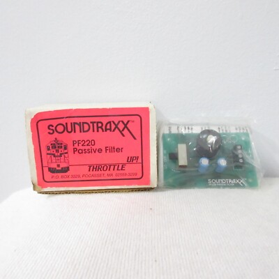 SOUNDTRAXX TRAIN HO SCALE PF220 PASSIVE FILTER UP THROTTLE COIRBOARD NEU