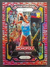 ANGEL REESE 2024 Monopoly Prizm #68 Rookie Red Millionaire Shimmer RC /100 NM-MT