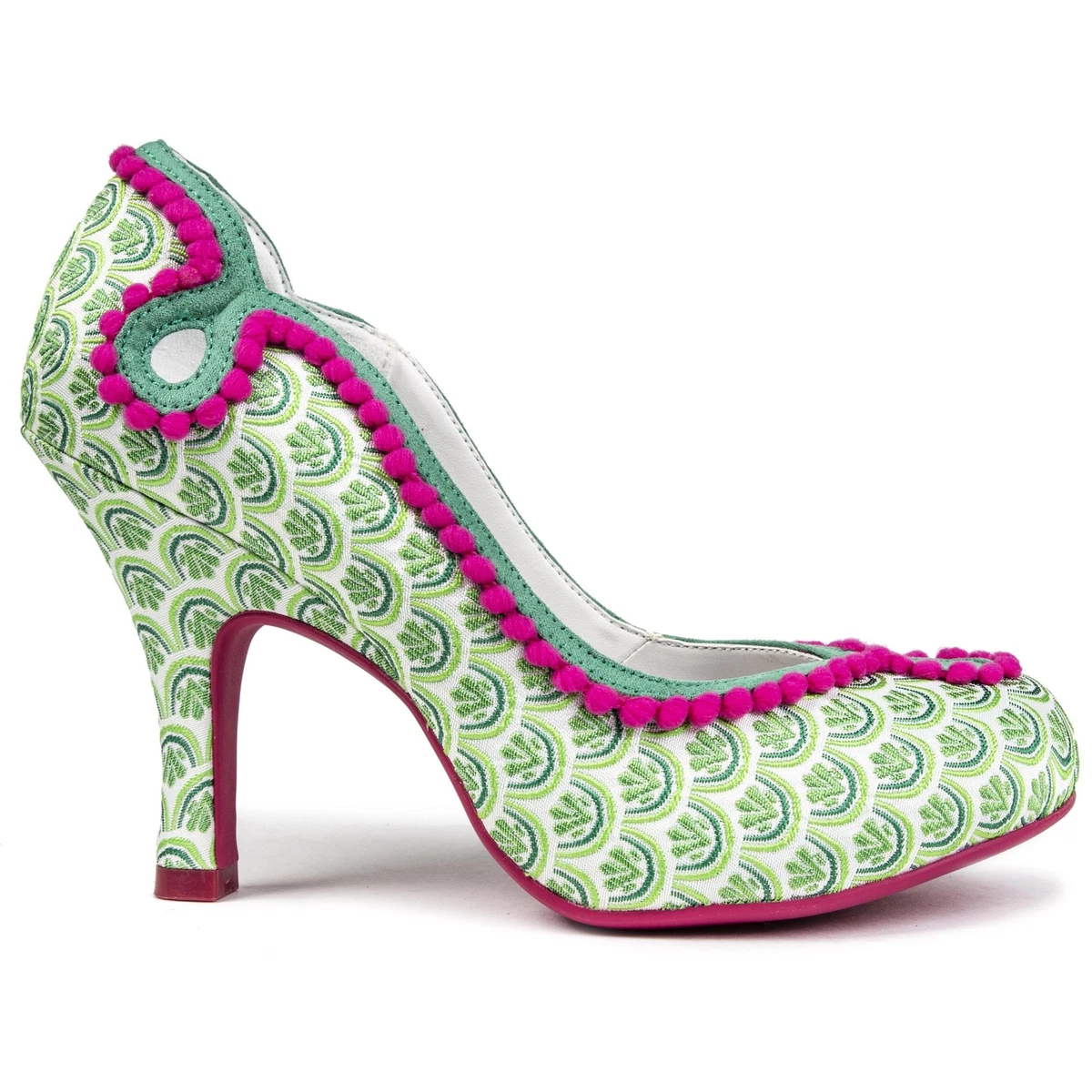 RUBY SHOO Womens Miley Heels Shoes Green
