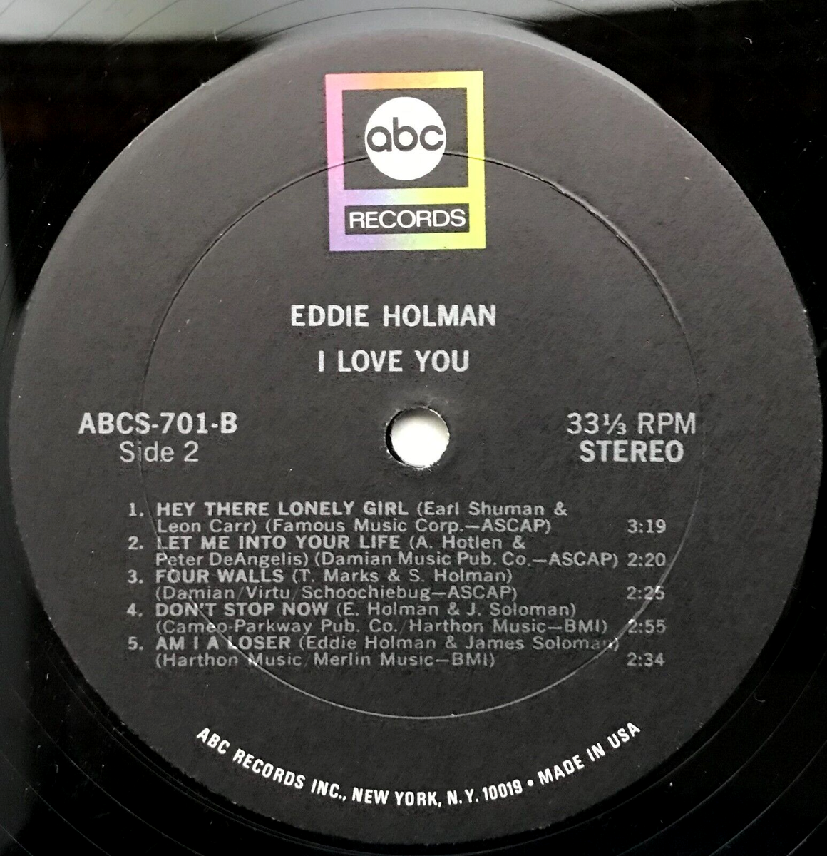 EDDIE HOLMAN 