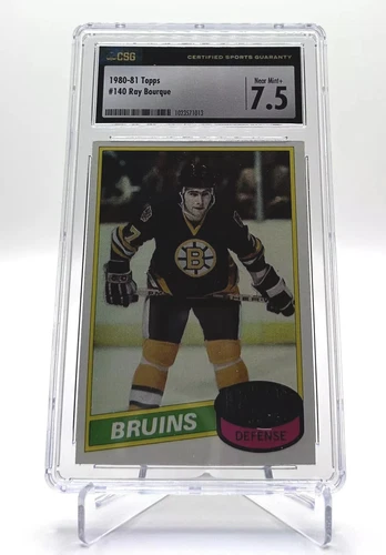 1980-81 Topps #140 Ray Bourque (RC) CSG 7.5 NM+