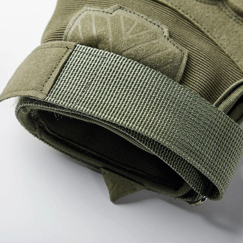 Tactical Knuckle Protection Gloves Army Training Motorcycle Hunting Fingerless - Image 4 of 4