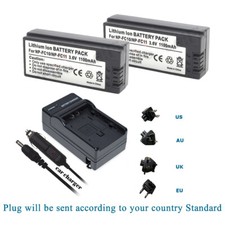 2x NP- FC11 Replacement Battery Wall Charger For Sony NP-FC11 NP-FC10 BC-VC10